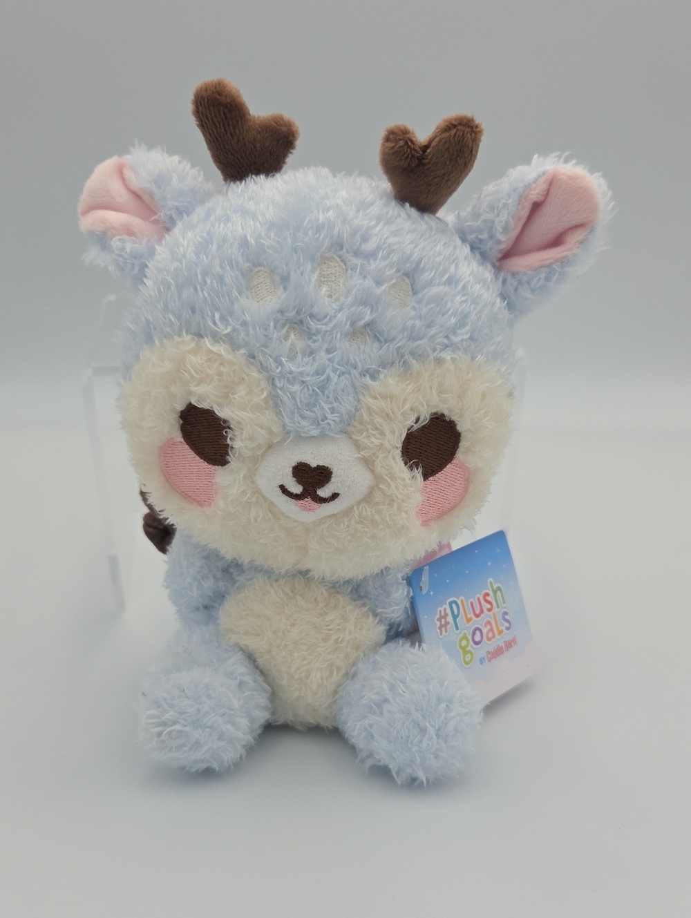 Plushgoals Cuddle Barn Blue Dottie Deer Fly Butterfly Wing Plush Round 1 NWTs